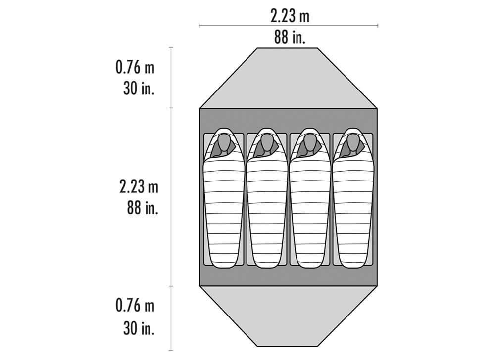 MSR Elixir 4 backpacking tent - 68travel