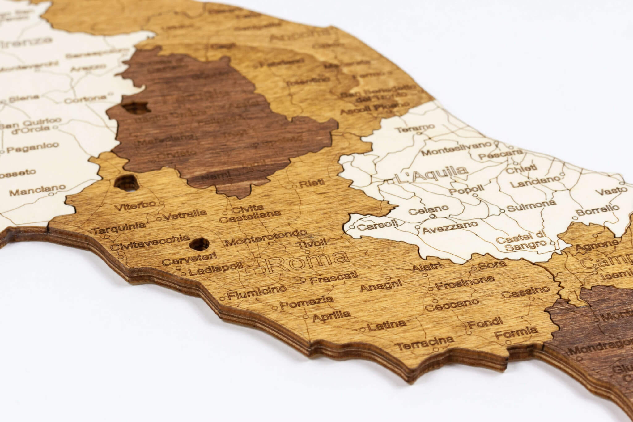 Wooden Map of Belgium - 68travel