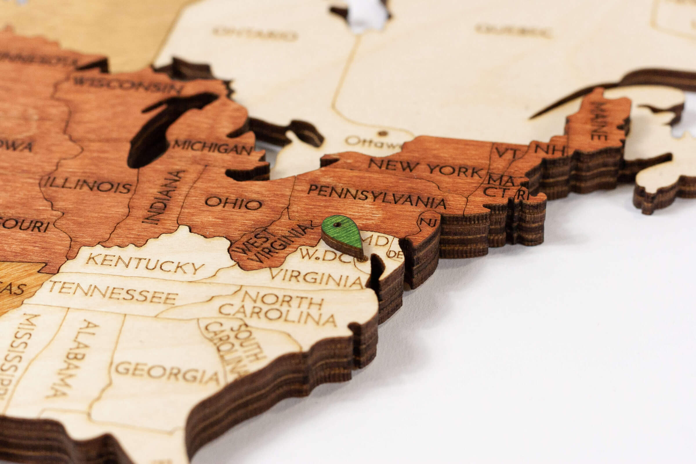 Holzteile Original WORLD Puzzle Weltkarte 