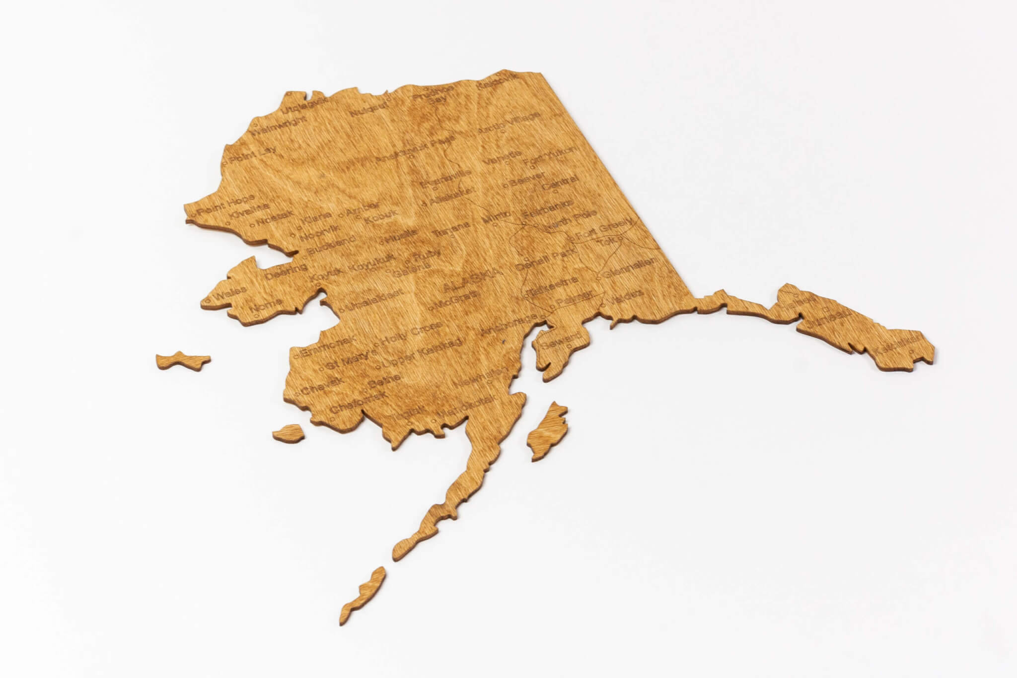 prescott Topographic Layered Wooden Map