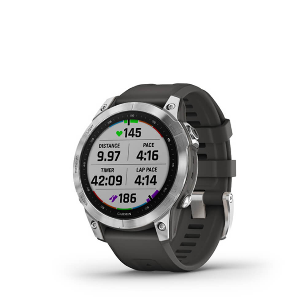 Garmin fenix 7 - Silver, Graphite Band