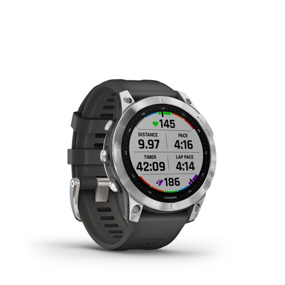 Garmin fenix 7 - Silver, Graphite Band