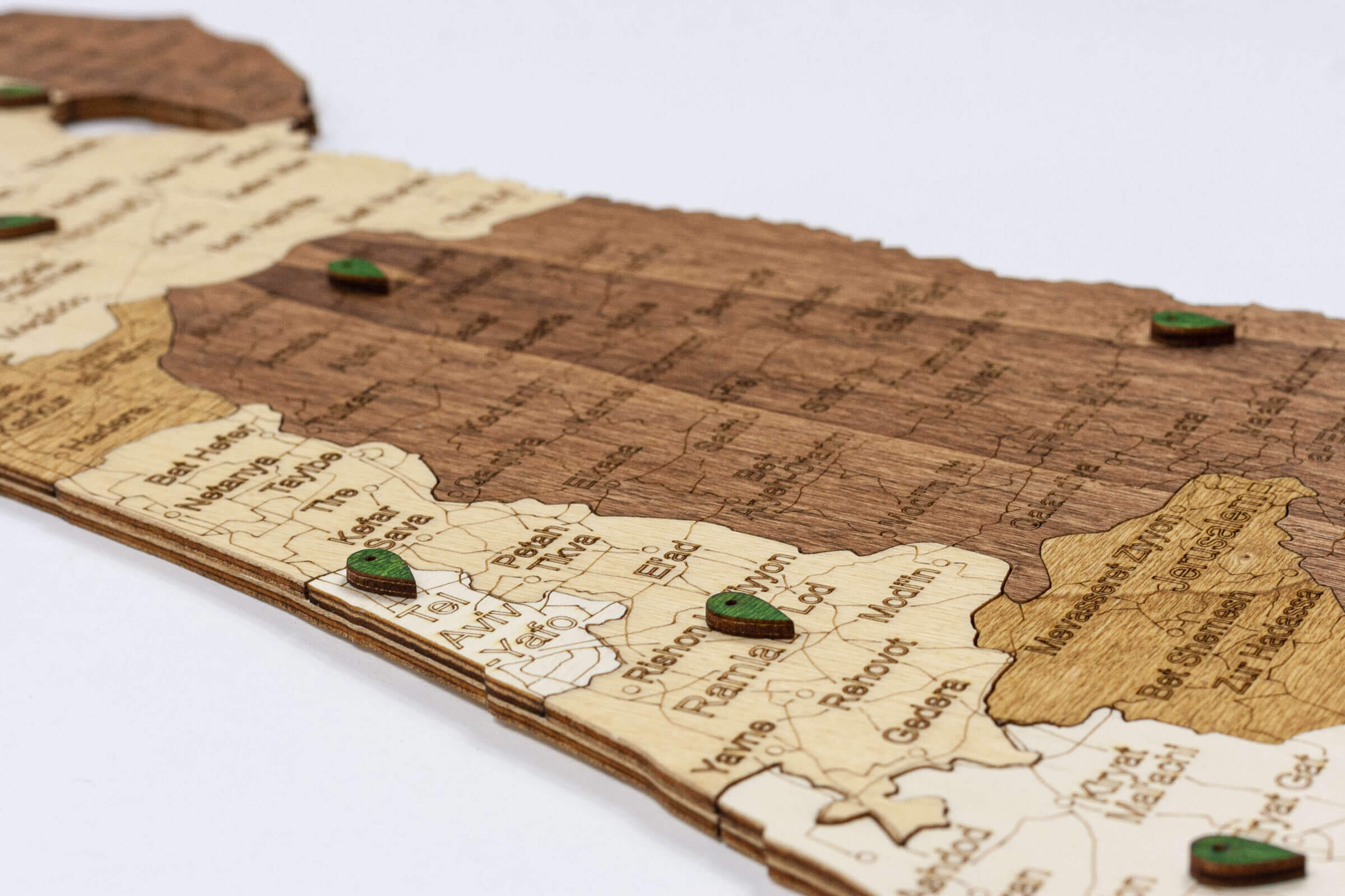 Wooden Map of Belgium - 68travel