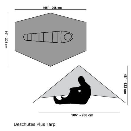 Six Moon Designs Deschutes Plus Ultralight Backpacking Tarp - 68travel